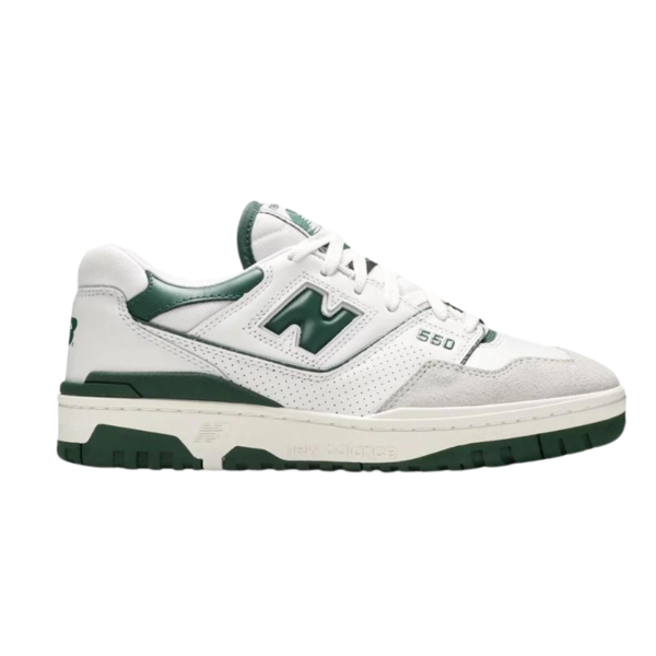 New Balance 550 "White/Team Forest Green" Sneakers