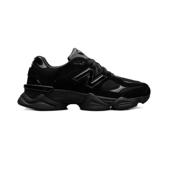 New Balance 9060 "Triple Black Patent" Sneakers